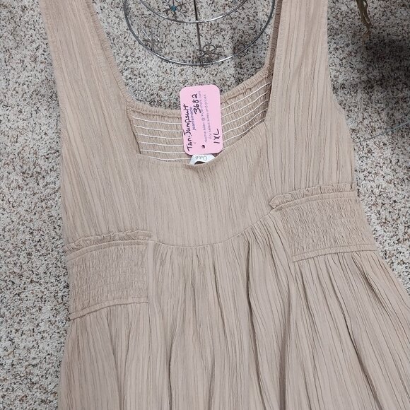 3683 Size 1XL Oddi Jumpsuit with Gathering at the Front and Back. NWT. Camel - Picture 5 of 7